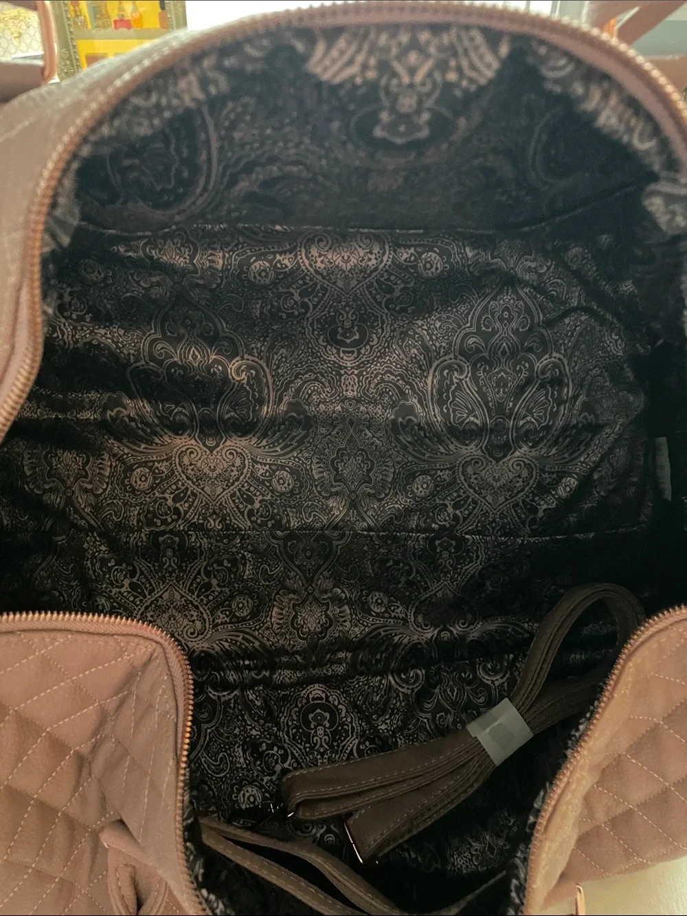 ✨💕Quilted Women's Weekender Tote Bag in Light Pink, Rose Gold Hardware💕✨NWT